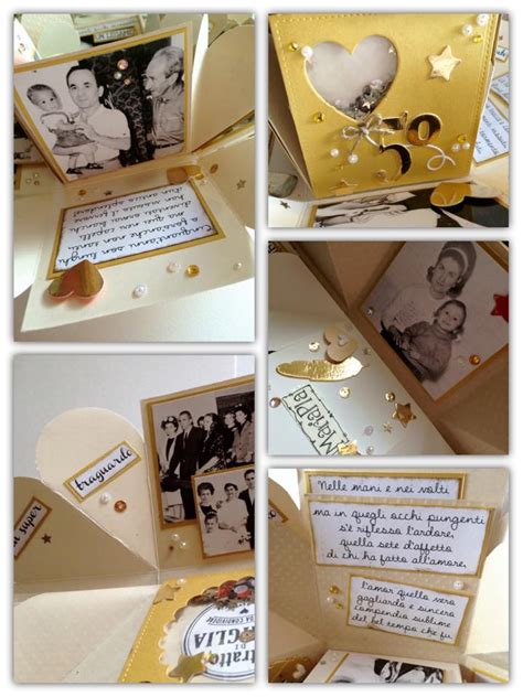 Quale sarà il regalo più adatto?, quali sono le frasi di buon. scrap stamping e fantasia: un esplosione di oro per un 50 ...