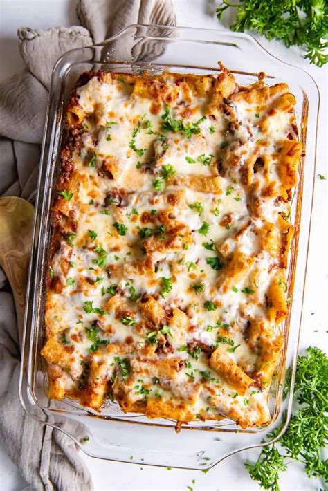 Baked Rigatoni With Meat Sauce Valeries Kitchen