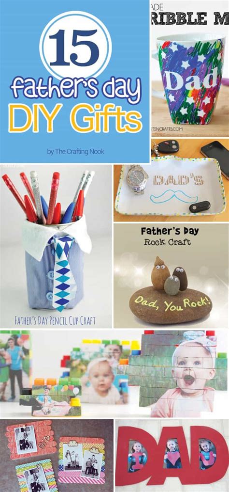 Fantastic list of diy father's day gift ideas for the special dad or grandpa in your life. 15 Father's Day DIY Gifts | The Crafting Nook by Titicrafty