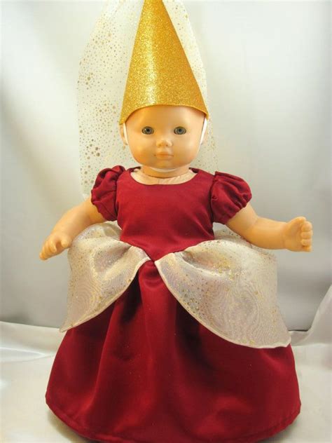 Deep Garnet Princess Dress For 15 Inch Baby By Jillsfabricdesigns 25