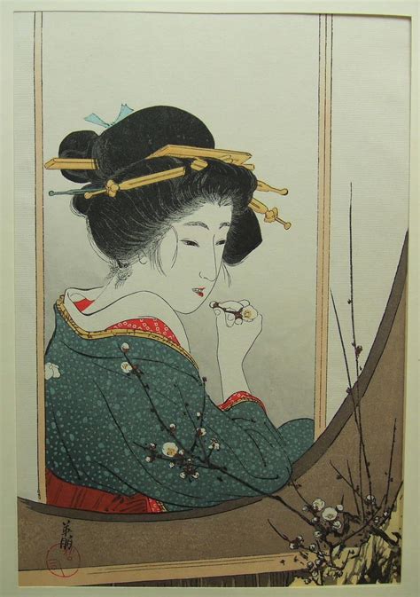 Hirezaki Eiho Plum Beauty Japanese Art Open Database Japanese Art