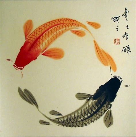 Koiart With A Traditional Japanese Koi Painting Done By Many