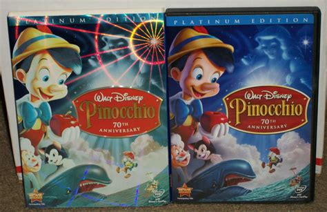 Pinocchio Dvd 2 Disc 70th Anniversary Platinum Edition With Slipcover