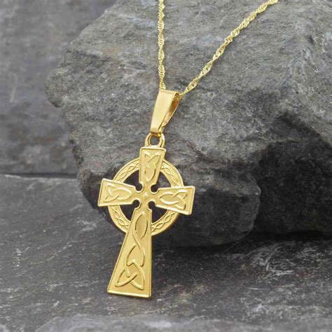 Ladies 10k Gold Celtic Cross Celtic Cross Online