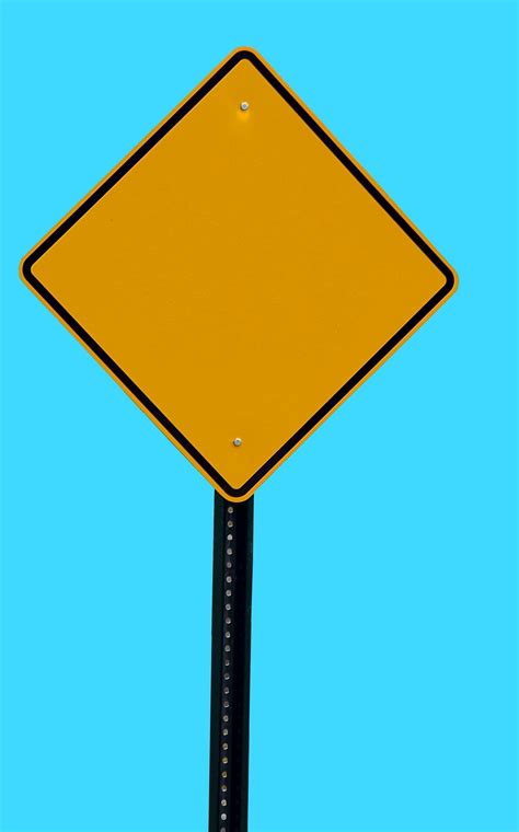 Blank Road Sign Free Stock Photo Public Domain Pictures