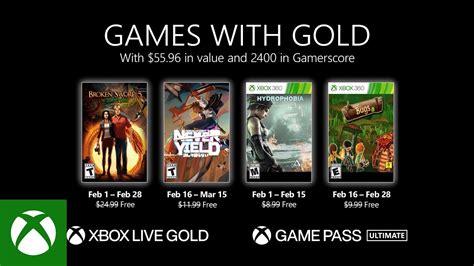 Xbox Games With Gold For February 2022 Announced Broken Sword 5
