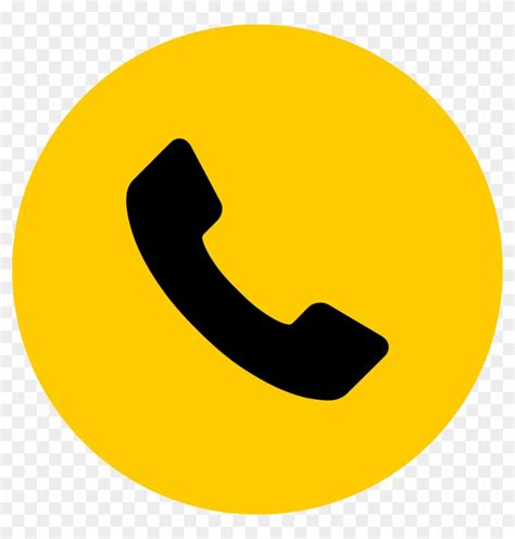 Telephone Phone Icon Phone Symbol Png Yellow Transparent Png