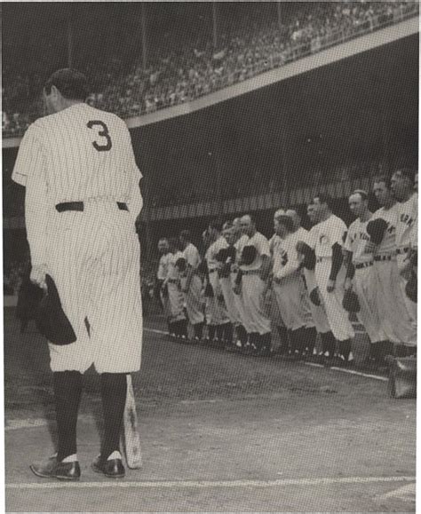 1948 The Babe Bows Out Babe Ruth Nat Fein Photo