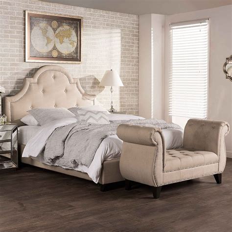 Maximum 800 lbs weight captivity. Baxton Studio Colchester Modern Platform Bed & Bench Set ...