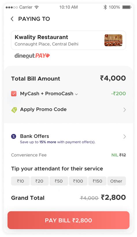 Dineout Pay Get Cashbacks On Paying Your Bill Via Dineout Pay