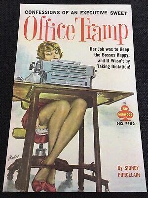 Office Tramp Vintage Pulp Sleaze Paperback Cover Art X Print Poster Ebay