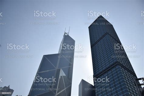 중국 은행 타워와 홍콩 중국에 있는 다른 현대 고층 건물 0명에 대한 스톡 사진 및 기타 이미지 0명 개념과 주제 건물