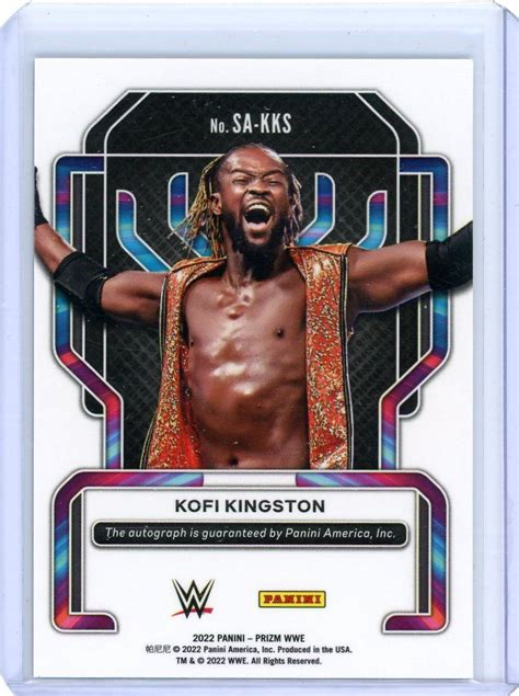 Wwe 2022 Panini Prizm Kofi Kingston Superstar Autogramm Ebay