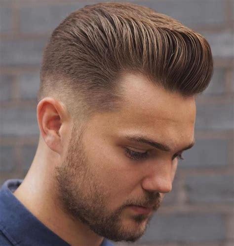 Taper Fade With Flat Pompadour Mens Haircuts Fade Low Fade Haircut