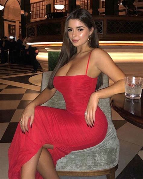 Demi Rose Looks Gorgeous In Red Dress