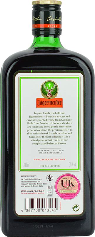 Personalised Jagermeister Herbal Liqueur Engraved Bottle Engravedrinks
