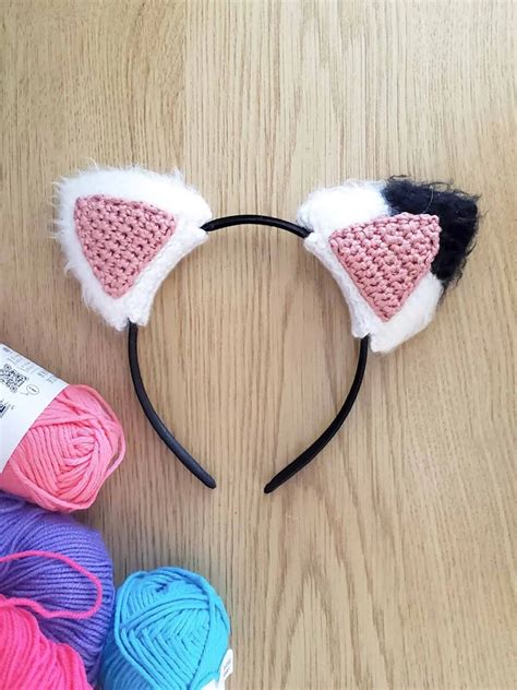 Removable Crochet Cat Ears Pattern