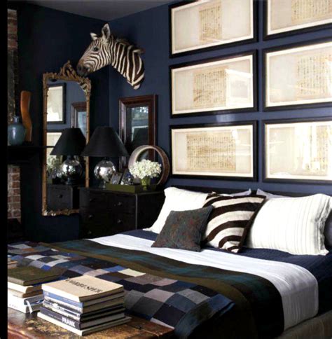 Master Bedroom in Blue Note Benjamin Moore - Interiors By Color