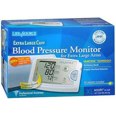 Lifesource Blood Pressure Monitor Extra Large Cuff