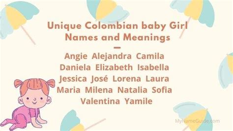Unique Colombian Girl Names And Meanings My Name Guide