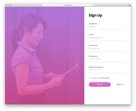 Best Free Bootstrap Registration Form Designs Colorlib