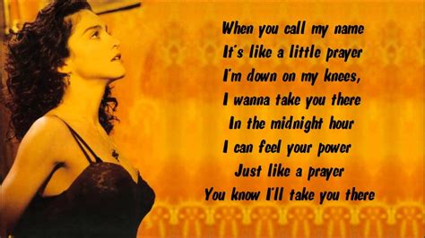 Take my hand, we'll make it, i swear. Madonna - Like a Prayer Karaoke / Instrumental with lyrics ...