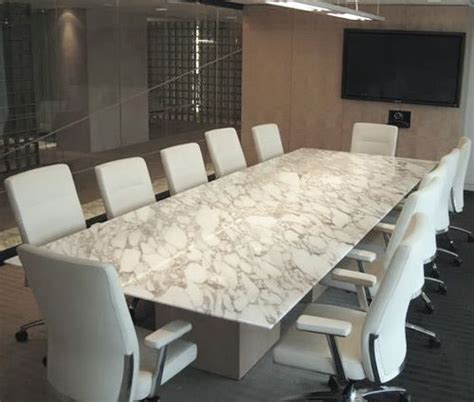 White Marble Conference Table Custom Built Cool Offices And Conference