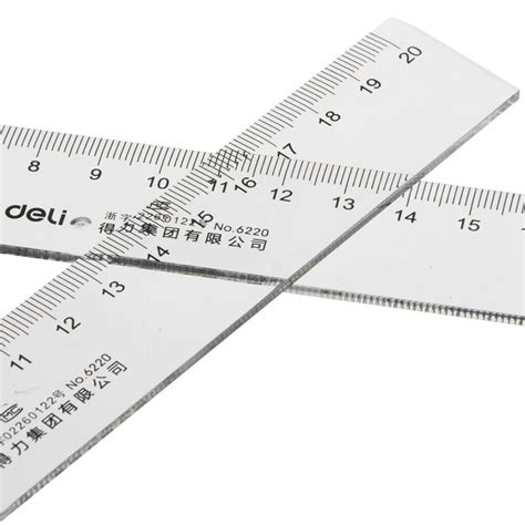 Transparent Clear Scale 20 Cm Inch Transparent Plastic Straight Ruler