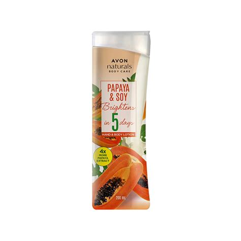 Buy Avon Naturals Papaya And Soy Hand And Body Lotion 200 Ml Online At