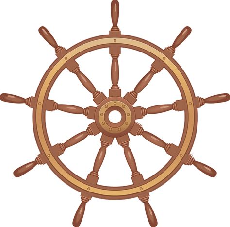 Steering Wheel Sea Ship Free Vector Graphic On Pixabay