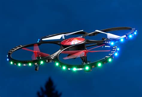 Video Camera Drone With Led Lights Sharper Image