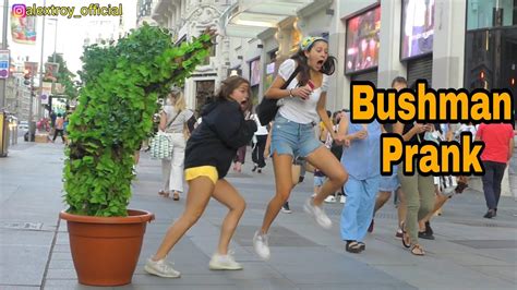 15 Minutes Of Funny Reactions Bushman Prank Scaring People Hilarious Youtube