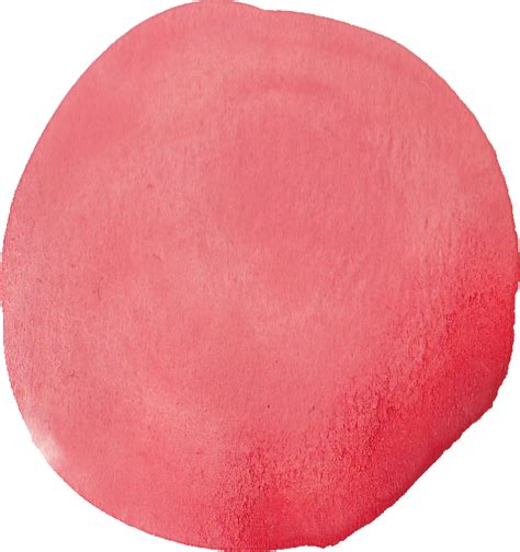 8 Red Watercolor Circle Dot Png Transparent