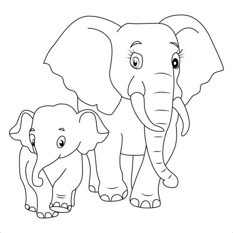 Dibujos De Elefantes Para Colorear Vector En Vecteezy Sexiz Pix