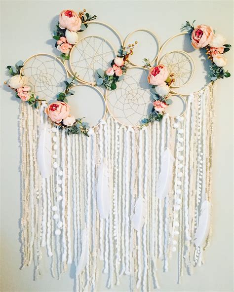 Hanging dream catcher on the windows, nightmare pass through the holes and out of the window and sleeping person will have good dreams, can bless your each bohemian style dream catcher is handcrafted by a skilled artisan. Large Dreamcatcher Wall Hanging Dreamcatcher Wall Decor