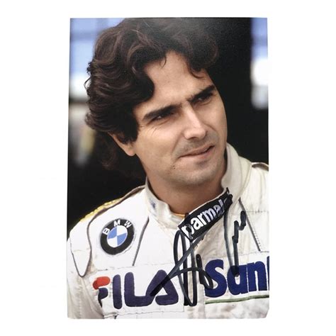 Quando eu tinha 11 anos eu estava no sofá da minha casa torcendo muito para o nelson piquet, foi meu 1º ídolo na categoria, ele é um. Nelson Piquet Signed 6 x 4 Photo