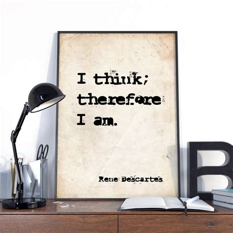 I Think Therefore I Am René Descartes Philosophical Statement
