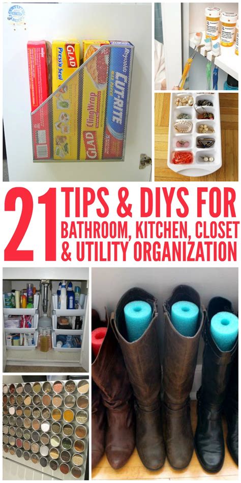 21 Tips And Diy Organization Ideas For The Home