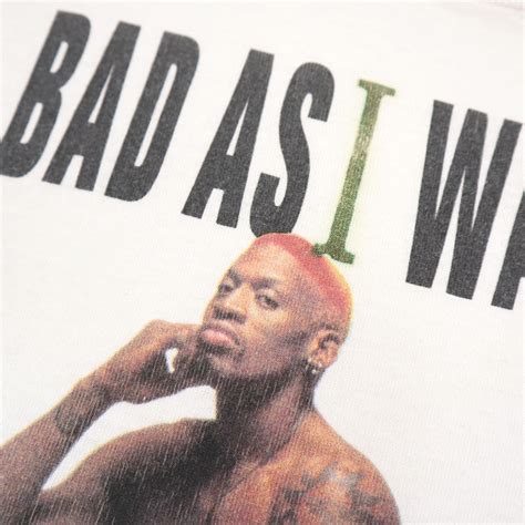90s Dennis Rodman Bad As I Wanna Be プリント Tシャ