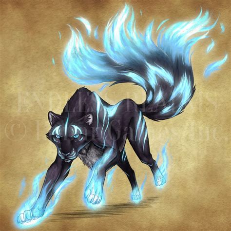 Endless Realms Bestiary Spirit Panther Fantasy Creatures Art