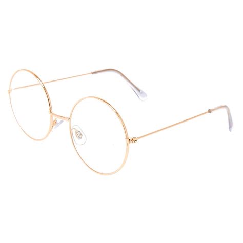 gold round clear lens frames claire s us