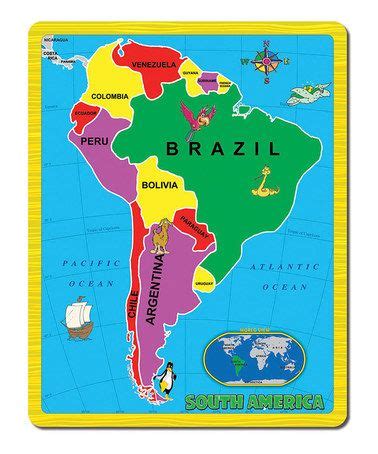 A Broader View South America Puzzle South America Continent South