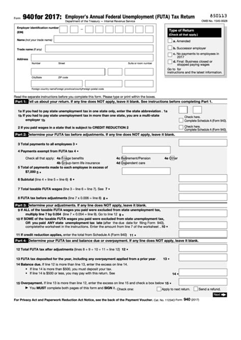 The internal revenue service said friday that it had begun sending out the first 2.8 million refunds of taxes paid on unemployment compensation but by then, millions had already filed their tax returns — so the irs owes those filers some or all of the taxes they paid or had withheld from those benefits. Fillable Form 940 - Employer'S Annual Federal Unemployment ...
