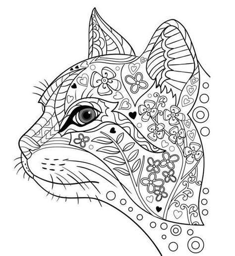 Mandala kleurplaten voor volwassenen om kleur. Mindfulness kat kleurplaat in 2020 | Mandala kleurplaten ...