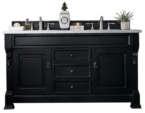 Rated 4.8 out of 5 stars based on 12 reviews. 60" Brookfield Antique Black Double Vanity Bathroom Vanity