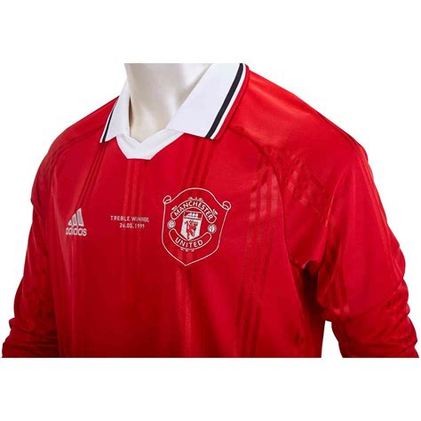 Adidas Manchester United Ls Retro Jersey Real Red Soccerpro