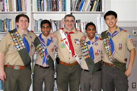 Four Boy Scouts Receive Eagle Scout Medals