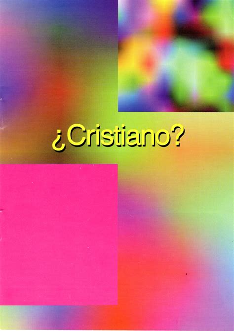 Cristiano? (Christian- Spanish)