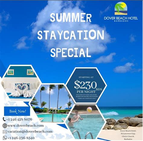 Dover Beach Hotel Summer Staycation Special Whats On In Barbados