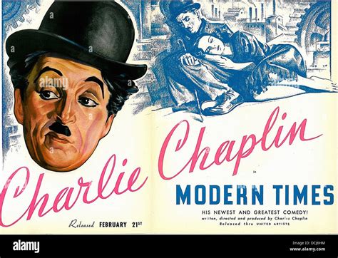 Charlie Chaplin Modern Times Poster Hi Res Stock Photography And Images